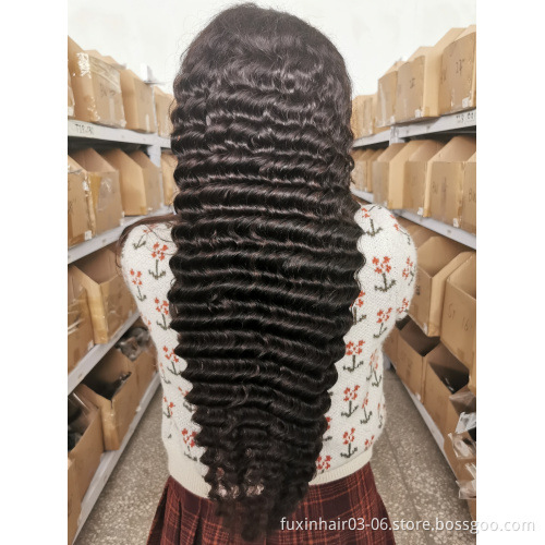 Vendors For Wigs Top Quality 180% 13*6 Clear Lace Front 13x6 Deep Wave Wigs Brazilian Human Hair 13*4 Deep Wave Lace Frontal Wig